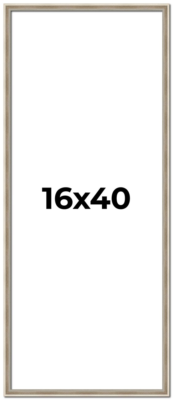 Panoramic Classic Modern Silver Frame - UV Acrylic, Foam Board Backing, Hanging Hardware